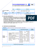 SESIÓN 1 - Interpretamos y Representamos Números Irracionales - MATE - 5to... EDA 2-QUERECOTILLO