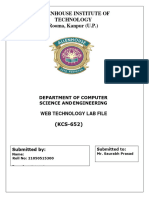 Web Tech Lab File A