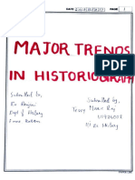 Major Trends in Historiography