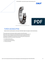 ACDGC - P4A - Super-Precision Angular Contact Ball Bearings - SKF