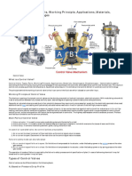 Control Valve - Types, Parts, Working Principle, Applications, Materials, Advantages & Disadvantages