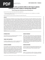 Ambroxol Protective Effect in Postoperative Pulmonary Complications (PPCS)