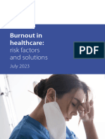 Burnout in Healthcare Risk Factors and Solutions July2023