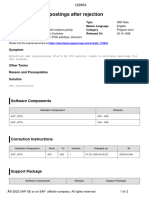 Multiple Postings After Rejection: Software Components