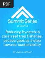 Reducing Bycatch in Coral Reef Trap Fisheries: Escape Gaps As A Step Towards Sustainability