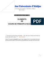 Cours de Principes D'économie Licence 1 IUA 2023-2024 Sce Eco.