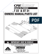 Owners Manual/Parts List: ST 22 & ST 31