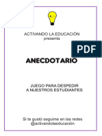 Anecdotario Juego