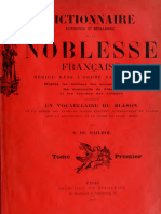 Dictionnnarire de La Noblesse Française