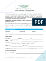 Employee Application & Disclosure Form.