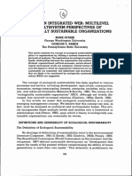 Weaving An Integrated Web: Multilevel and Multisystem Perspectives of Ecologically Sustainable Organizations