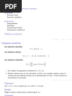 Semana 1 - El Sistema de Los Números Reales