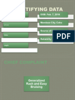 Identifying Data: DOB: Feb. 7, 2016