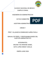 Manual Del Perfil Del Auditor Administrativo