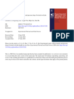 Accepted Manuscript: Experimental Thermal and Fluid Science