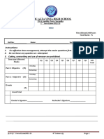 6th Class Ist Term Paper Science