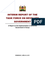 Interim Report On Devolved Government