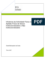 Influencia Da Actividade Fisica Na Aptidao Fisica de Idosos Institucionalizados e Nao Institucionalizados