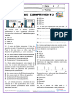 Atividade de Medidas de Comprimento para 5º Ano