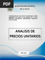 07.03 Analisis de Costos Unitarios