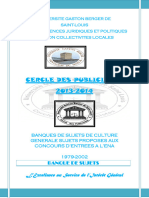 Banque de Sujet D ENA 1972 2002