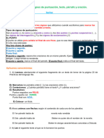 Signos de Puntuación, Texto, Parrafo y Oración