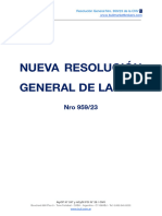 Resolución General Nro. 959 - 23 de La CNV