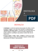 Histologia - Tipos de Tecido