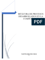 Bitacora de Procesos Desarrollados en La Competencia de Fisica