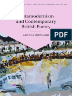 Antony Rowland - Metamodernism and Contemporary British Poetry-Cambridge University Press (2021)