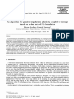 An Algorithm For Gradient-Regularized Plasticity Coupled To Damage Based On A Dual Mixed FE-Formulation