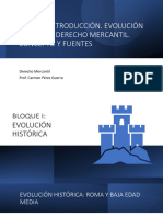 Tema 0 Origen y Evolución Histórica Del Derecho Mercantil