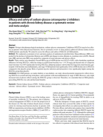 Efficacy and Safety of Sodium-Glucose Cotransporter-2 Inhibitors in Patients With Chronic Kidney Disease - A Systematic Review and Meta-Analysis