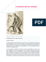 Origen y Evolución Del Ser Humano ART.