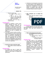 Possible Questions in Research Proposal Defense