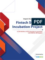 Impact Assessment Report CB Fintech Start Up Incubation Project