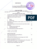 Ect306 Information Theory and Coding, June 2022