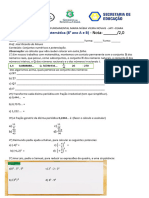 Trab. 1º Bim. 8º Ano 2023