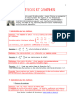 Matrices Et Graphes: I. Généralités Sur Les Matrices