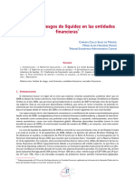 Gestión de Riesgos de Liquidez en Las Entidades Financieras: C C S M M L H H