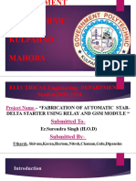 Fabrication of Automatic Star Delta Starter Using Relay and GSM Module by Utkarsh Tiwari