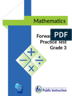 Forward Math Practice Test Grade 3