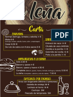 Carta Parrilla La Lena 1