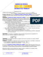 Contrato de Banda de Pueblo de La Parroquia Progreso, Canton Pasaje Octubre 2021