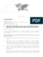 Debtor Letter in Opposition To AUST Gregory Zipes Illegal and Untimely Sur-Reply Plus Exhibits