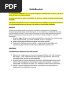 Gestión Emocional