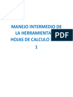 Manejo Intermedio de La Herramienta de Hojas de Calculo Excel