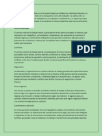 El Contrato Colectivo de Trabajo Es Un Documento Legal Que Establece Las Condiciones Laborales