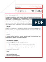 INSTRUCTIVO DE SERVICIO #001 INSPECCION DE TRENES MLTe