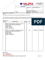 500 & 630KVA 11-433V 7POS OCTC - L1 - Quotation